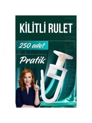 ® Kilitli Perde Düğmesi Perde Ruleti Perde Düğmesi 250 Adet
