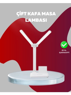 ® Kısılabilir LED Masa Lambası – Kalemlik, Telefon Standı ve Okuma Işığı Bir Arada