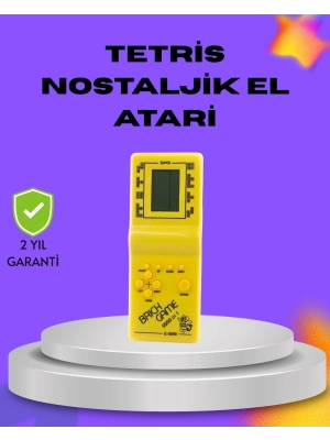 ® Klasik Tetris Oyunu El Konsolu – Taşınabilir Pil ile Çalışan Retro El Aterisi