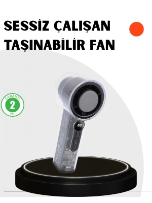 ® Kompakt Dijital Ekranlı Fan | 100 Seviye Hız + Sessiz Çalışma