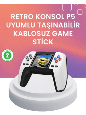 ® Kompakt Retro Oyun Konsolu | P5 GamePad ile Eski Günlere Dönün