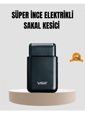 ® Kompakt Şarjlı Tıraş Makinesi Çift Yönlü Bıçaklı 45 Dakika Kullanım Süreli