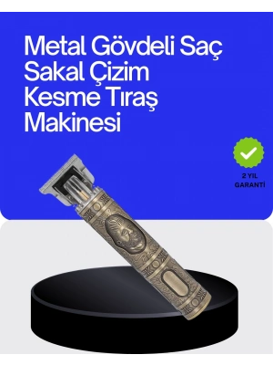 ® Kompakt Tasarımlı, Güçlü Motorlu Saç sakal Kesme Makinesi ve 4 Kılavuz Tarak