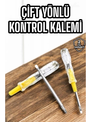 ® Kontrol Kalemi Nikel Kaplama Çift Başlıklı Test Cihazı