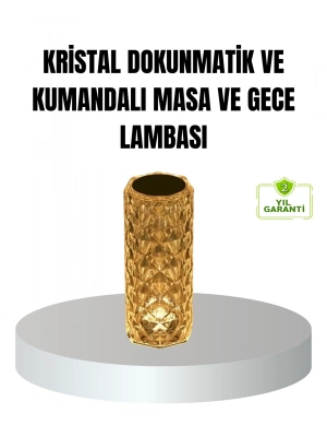 ® Kristal RGB LED’li Kumandalı Masa ve Gece Lambası – Renkli Işık Modlarıyla Şık Dekoratif Aydınlatma