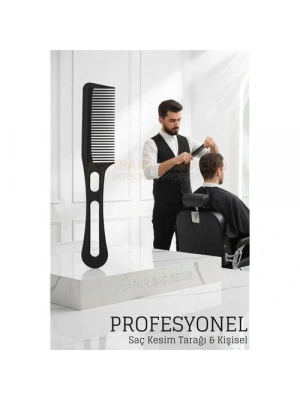 ® Kuaför Saç Kesim Tarağı - Profesyonel   Tasarım Berber Kesim Tarağı