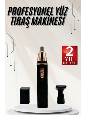 ® Kulak Burun Tıraş Makinesi Taşınabilir Şarjlı 3 Başlıklı Uzun Ömürlü