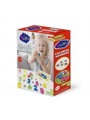 ® Kutuda 26 Parça Ahşap Kasalı Renkli Rakamlar