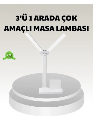 ® LED Işıklı Masa Lambası – Göz Yormayan, Kısılabilir ve Esnek Başlıklı
