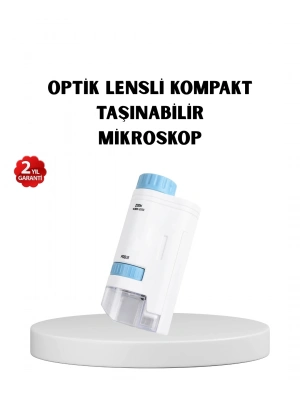 ® LED Işıklı Mikroskop 80X–200X Zoom Eğitici Bilim Seti ve Taşınabilir