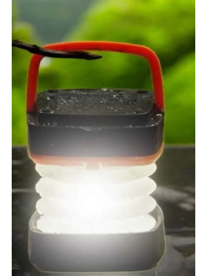 ® Led Lamba Kamp Lambası Hafif Taşınabilir Şarj Süreli Akordeon El Fenerli
