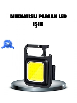® LED Mini Anahtarlık Fener – 1000 Lümen Güçlü Işık ve USB Type-C Şarjlı