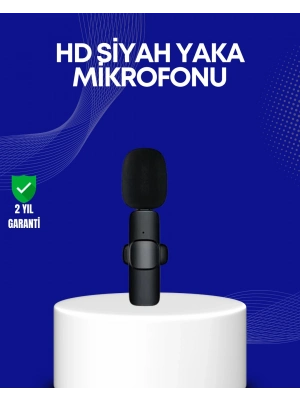 ® Lightning Girişli 2’li Kablosuz Yaka Mikrofonu Çift Kişilik Kayıt