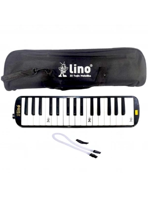 ® 32 Tuşlu Bez Çantalı Melodika Siyah