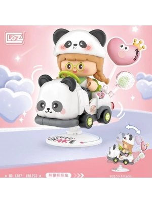 LZ-4307 LOZ PANDA SALLANAN SÜRÜŞ 188 PARÇA BLOCK OYUNCAK