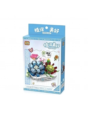 ® LZ-8831   BUZ MAVİSİ KAR LOTUSU ÇİÇEĞİ 370 PARÇA BLOCK