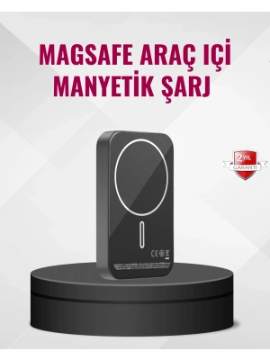 ® MagSafe Araç Telefon Tutucu 15W Hızlı Şarj Type-C Girişli