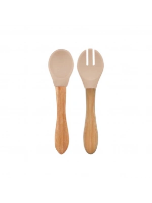 ®   Mama Kaşığı ve Çatal Seti Bubble Beige