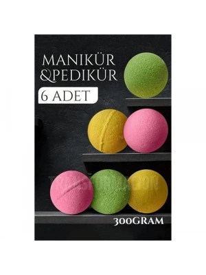 ® Manikür Pedikür Topu Manikür Bombası 6 adet 300 Gram