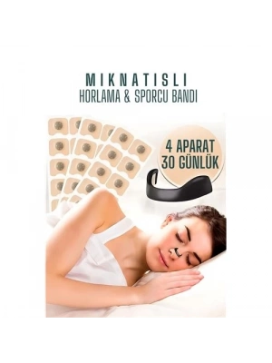 ® Manyetik Burun Bandı - 30 GÜNLÜK Sporcu Burun Bandı - Horlama Önleyici Azaltıcı - 4 Farklı Boyut
