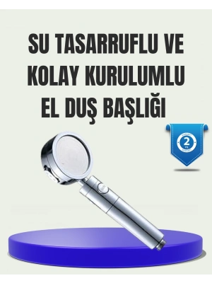 ® Masaj ve Yağmur Modlu Su Tasarruflu Duş Başlığı