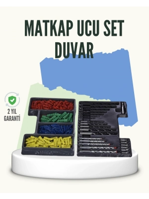 ® Matkap Ucu Seti 24 Parça Organizer Kutulu Ahşap Metal Beton Uyumlu