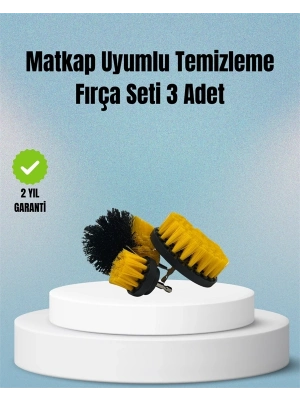 ® Matkap Uyumlu Temizlik Fırçası – Kablolu ve Akülü Matkaplarla Kullanılabilir