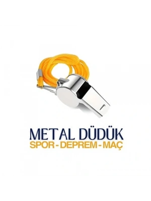 ®  Metal Spor ve Deprem Düdüğü Sigefriedo Design