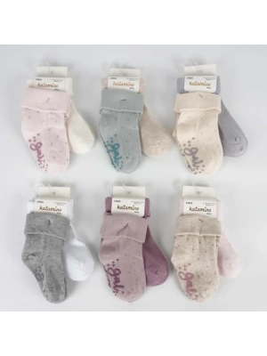 ®  Mettila 2li Absli Kız Bebek Soket Çorap K44106 (ADET FİYATIDIR)