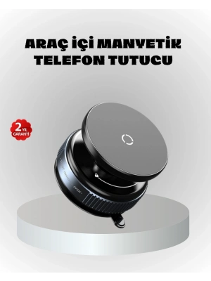 ® Mıknatıslı Araç Telefon Tutucu Vakum Teknolojili 360° Ayarlanabilir