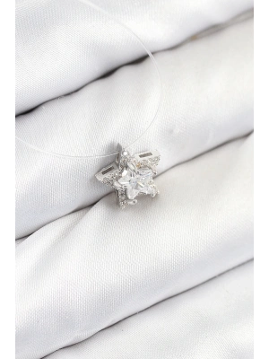 ® Misineli Yıldız Model Gümüş Renk Hayalet Kolye