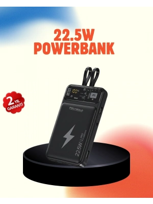 ® Mobil Powerbank 22.5W PD Destekli Hızlı Şarj