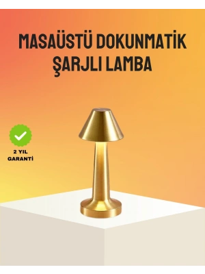 ® Modern Metal Masa Lambası 3 Işık Renkli Kademesiz Parlaklık Ayarlı