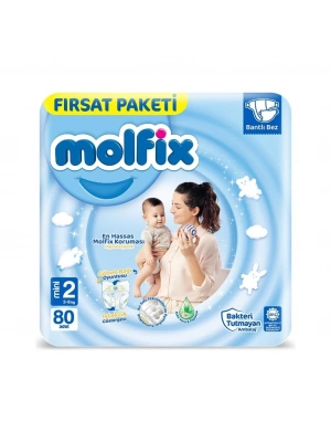 ®   Bebek Bezi Fırsat Paketi 2 Beden 3-6 Kg 80 Adet