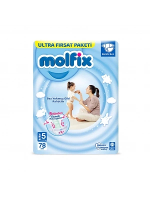 ®   Bebek Bezi Ultra Fırsat Paketi 5 Beden 11-18 Kg 78 Adet