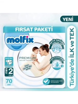 ®   Premium Bebek Bezi Fırsat Paketi 2 Beden 3-6 Kg 70 Adet