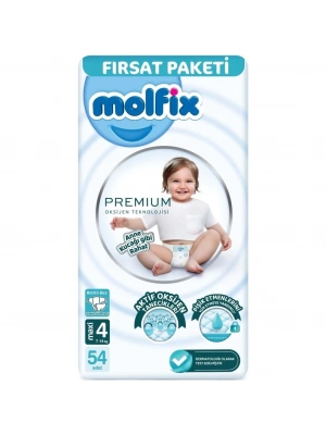 ®   Premium Bebek Bezi Fırsat Paketi 4 Beden 7-14 Kg 54 Adet