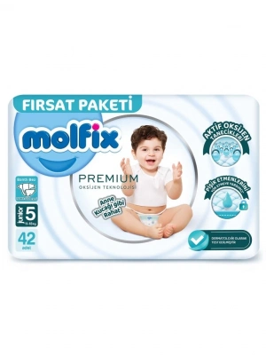 ®   Premium Bebek Bezi Fırsat Paketi 5 Beden 11-18 Kg 42 Adet