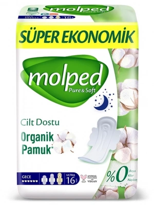 ®   Pure&Soft Gece Ped Süper Eko 16 Adet