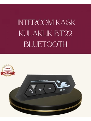 ® Motosiklet Sürüşleri İçin BT22 Kask Bluetooth Kulaklık Mikrofonlu