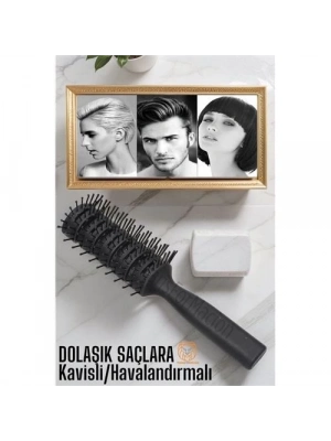Nano Dolaşık Saç Tarağı Kavisli Havalandırmalı 720344