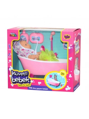 ® 02605  Pilli Küvette Duş Yapan Bebek