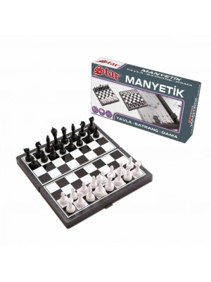 ® 1050170 Manyetik Satranç-Tavla 2si 1 Arada -okey