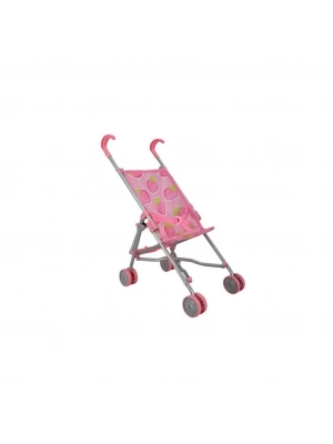 ® 13001 Katlanır Metal Baston Oyuncak Puset Çilek Desenli