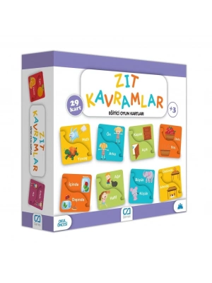 ® Zıt Kavramlar Eğitici Oyun Kartları