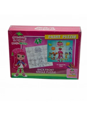 ® CK7880 Çilek Kız  Boyamalı  Puzzle -Utku