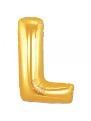 L Harf Folyo Balon Altın Renk  40 inç