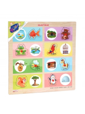 ® ONY-363-364 Ahşap Tutmalı Eşleştirme Hangi Hayvan Nerede Yaşar