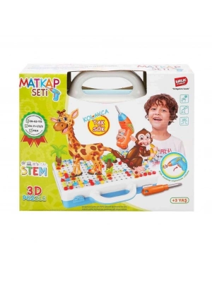 ® URT014-001 3D Eğitici Matkap Seti Hayvanlar