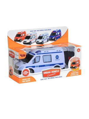 ® V001-2 V3 V004  Kumandalı Sesli Işıklı Polis Arabası-Jandarma-Ambulans-İtfaiye 1:18